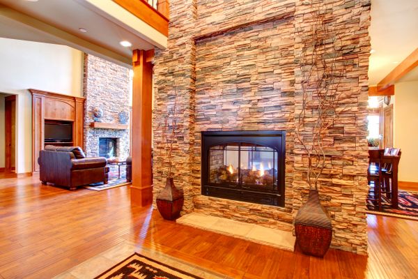 Stone Hearth Installation in Staten Island